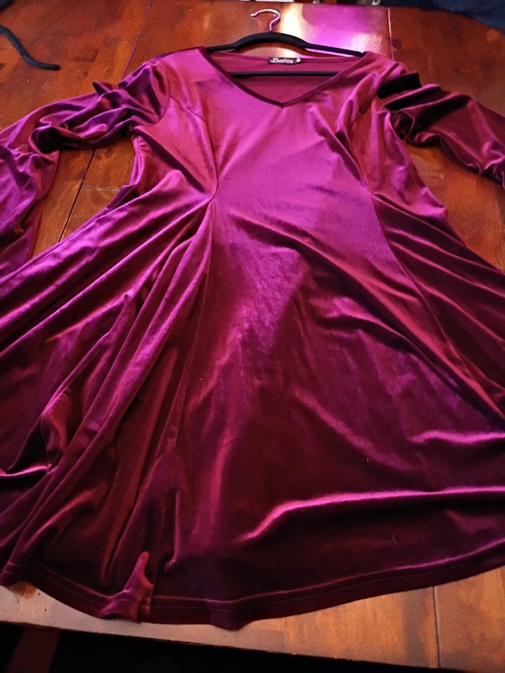 Bell Sleeve Velvet Dress.